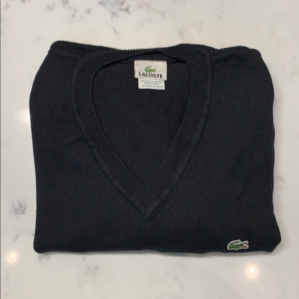 Lacoste sweater, black.